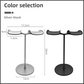 Black Dual Headphone Stand – Creative Double Hook Aluminum Alloy Display Holder