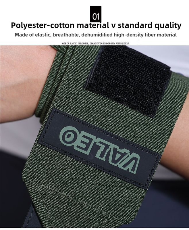 1 Pair Black Heavy-Duty Gym Wrist Wraps for Weightlifting, Powerlifting, and Injury Prevention