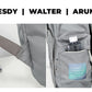 Grey Trendy Street Style Backpack - Large Capacity for Hiking, Students & Everyday Use