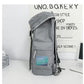 Grey Trendy Street Style Backpack - Large Capacity for Hiking, Students & Everyday Use