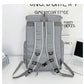 Grey Trendy Street Style Backpack - Large Capacity for Hiking, Students & Everyday Use