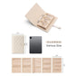 1 Piece Off White Luxury Leather Loose-Leaf Jewelry Organizer - Portable Large-Capacity Storage Book for Earrings and Necklaces(Jewellery is a shooting prop and is not included)