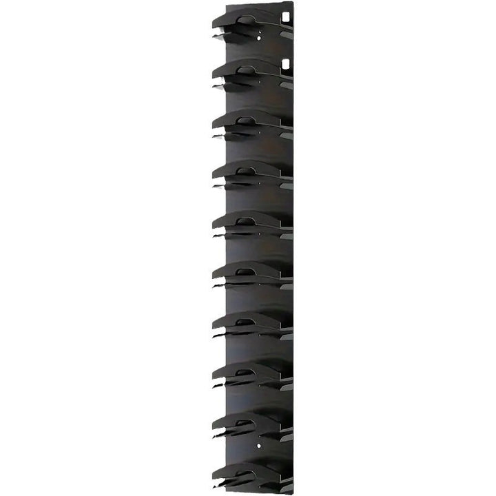 1 Pcs Black Adjustable Hat Organizer Rack for Baseball Caps - Space Saving Wall-Mounted Hat Storage with 2 Hanging Methods for Display and Storage(Baseball cap is a shooting prop and is not included)