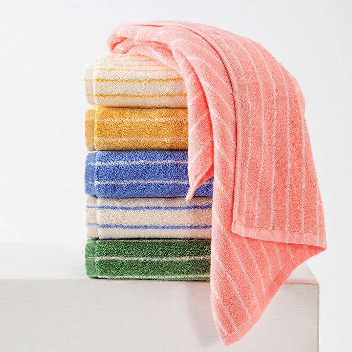 Pink Soft and Absorbent Cotton Towel Set | 3-Piece Luxury Bath Towels - Ideal for Adults, Face & Bath Towels