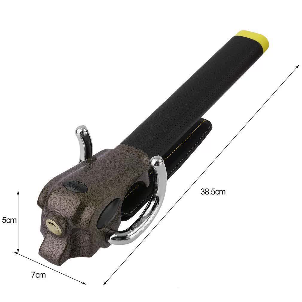 Foldable Car Steering Wheel Lock - Anti-theft Device with 2 Keys for Vehicle Protection