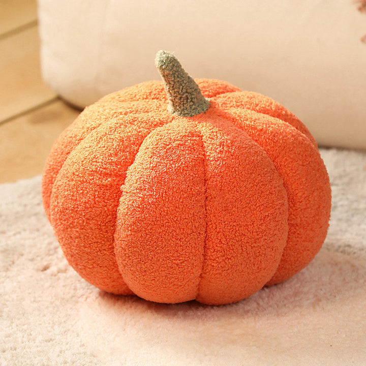 Orange 2-PCS 30cm Creative Plush Pumpkin Pillow for Sofa, Window Seat & Living Room Decoration