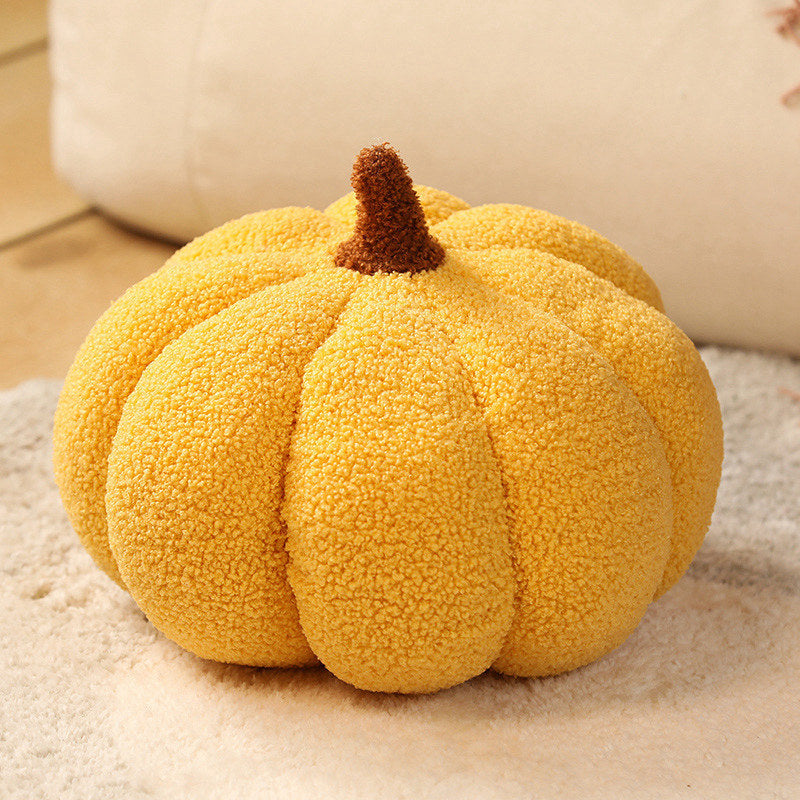 Yellow 2-PCS 30cm Creative Plush Pumpkin Pillow for Sofa, Window Seat & Living Room Decoration