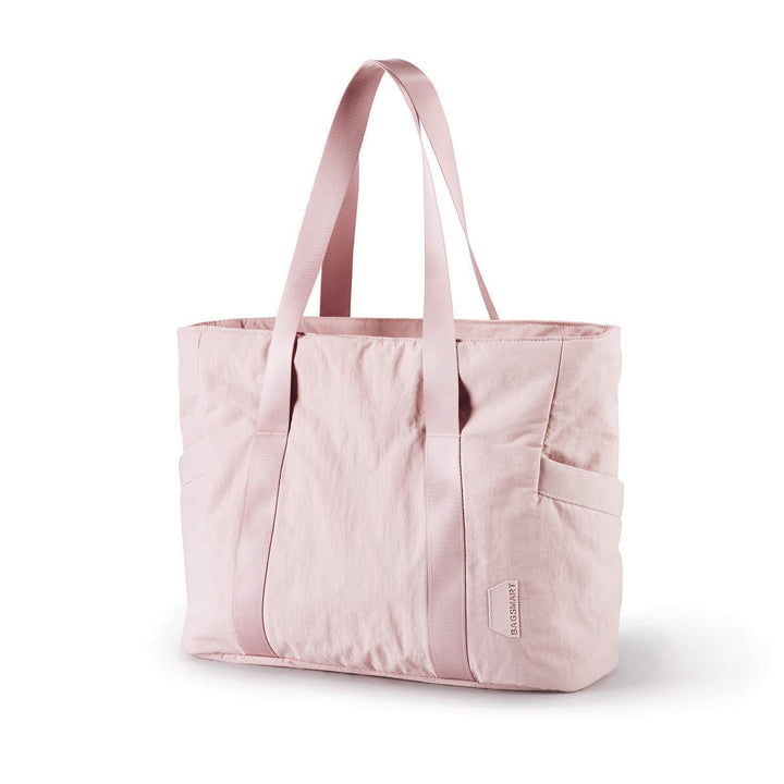 Pink Stylish and Practical Water-Resistant Tote Bag for Daily Use & Yoga - Spacious with Convenient Compartments