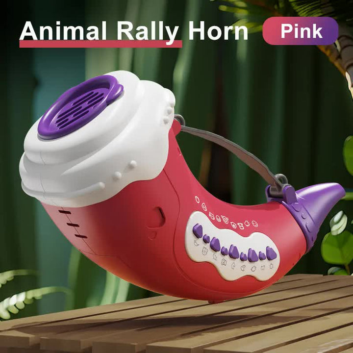 Pink Interactive Animal Sound Whistle Horn for Kids - Lung Capacity Training and 30+ Sound Effects Toy