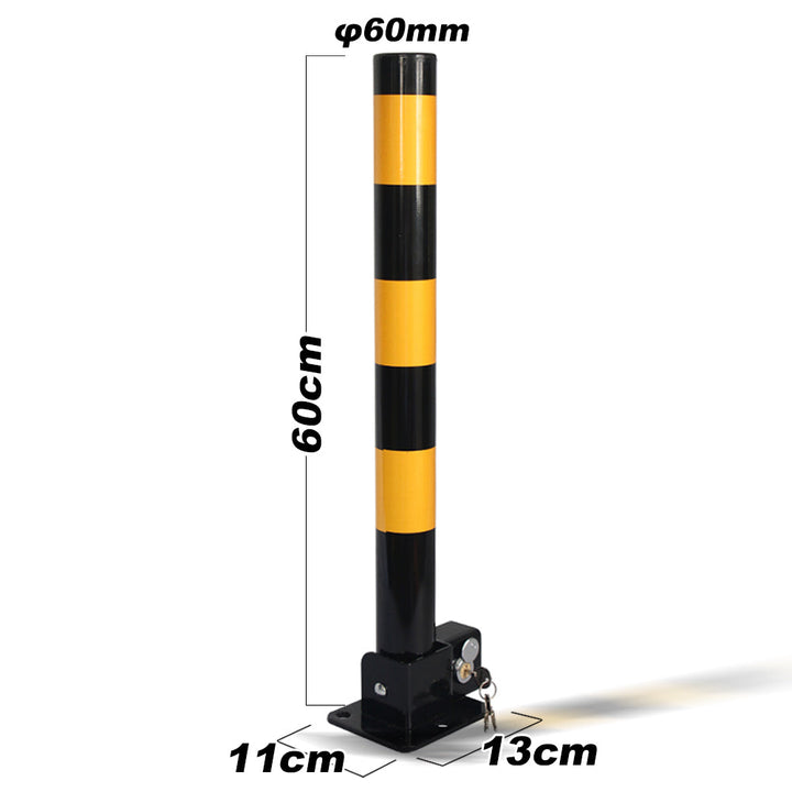 Fold Down Vehicle Security Car Parking Lock Safety Barrier Bollard Locker Barrier -Black