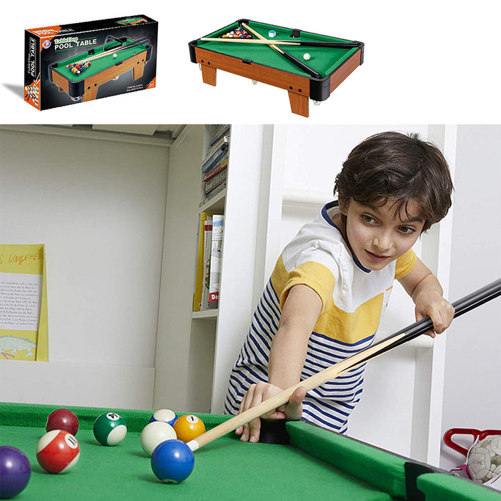 Wooden Mini Snooker Tables Billiards Game Pool Table Set Toy Extra Size For Kids