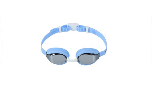 Junior mirrored lens swimming goggles silver