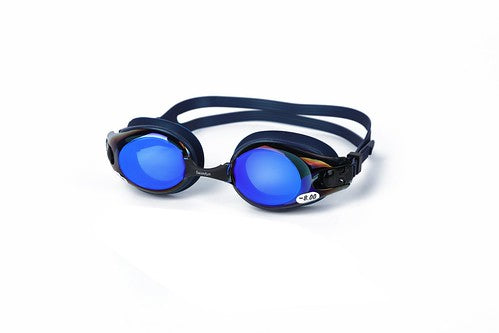 Mirrored prescription swimming goggles -3.0