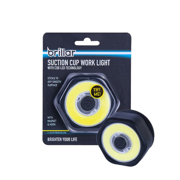 Suction Cup Work Light with COB LED Technology-Black/Navy - Black