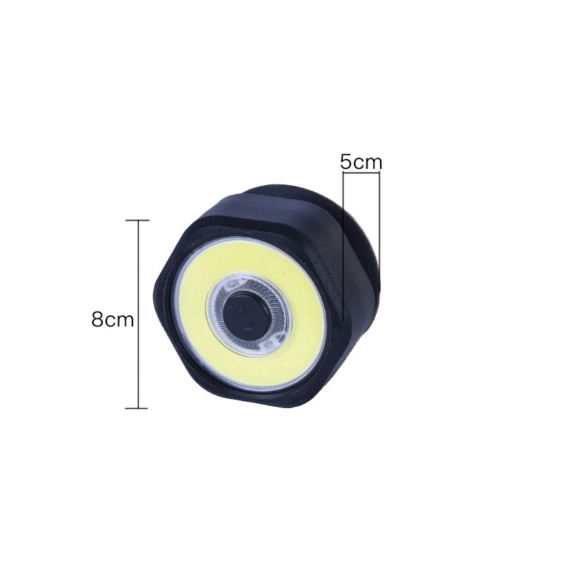 Suction Cup Work Light with COB LED Technology-Black/Navy - Black