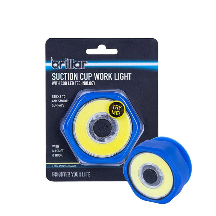 Suction Cup Work Light with COB LED Technology-Black/Navy - Black