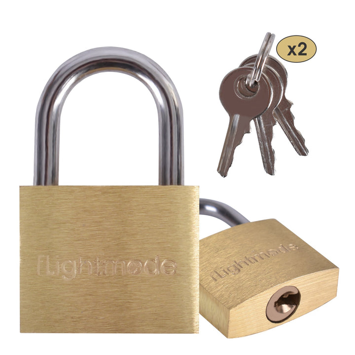 Flightmode Brass Padlock 2 Pack