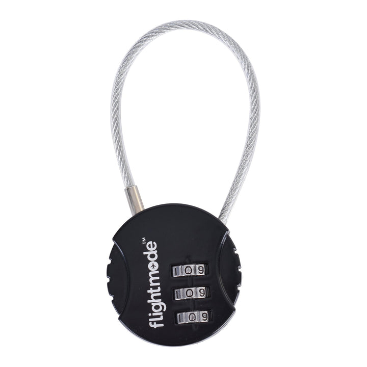 Flightmode 3 Dial Steel Cable Padlock