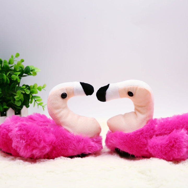 Fluffy Flamingo Slippers for Kids Size Small 30/31 EUR