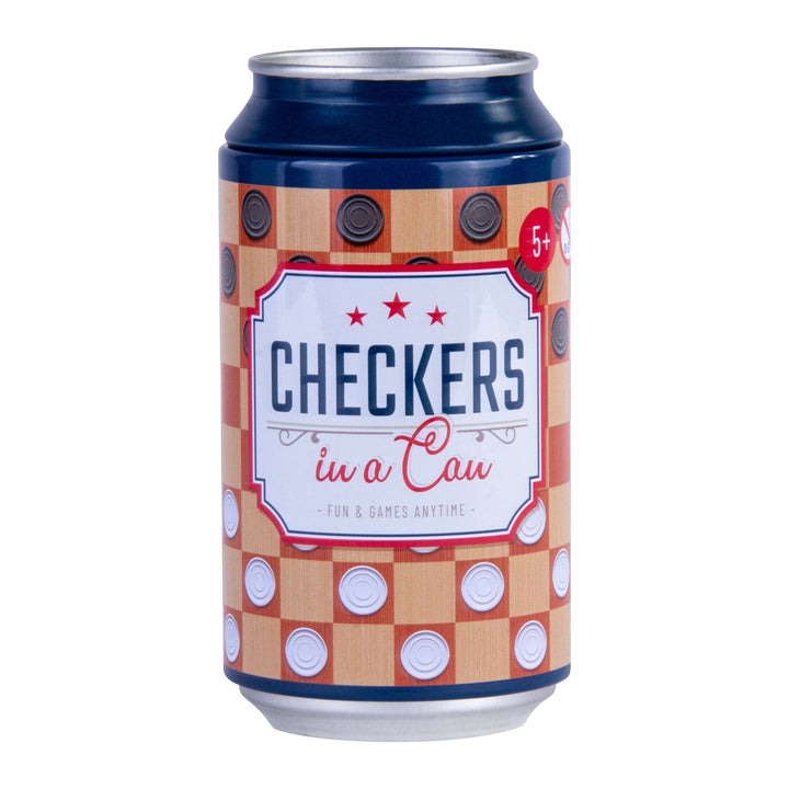 Checkers In a Can - Travel Board Game