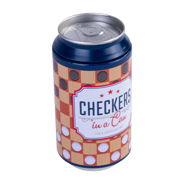 Checkers In a Can - Travel Board Game