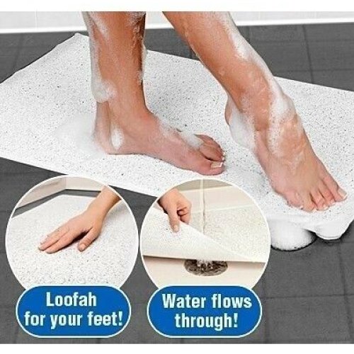 Non Slip Loofah Shower Bathtub Mat Bathroom Safe Mat Extra Large 75 x 44 CM