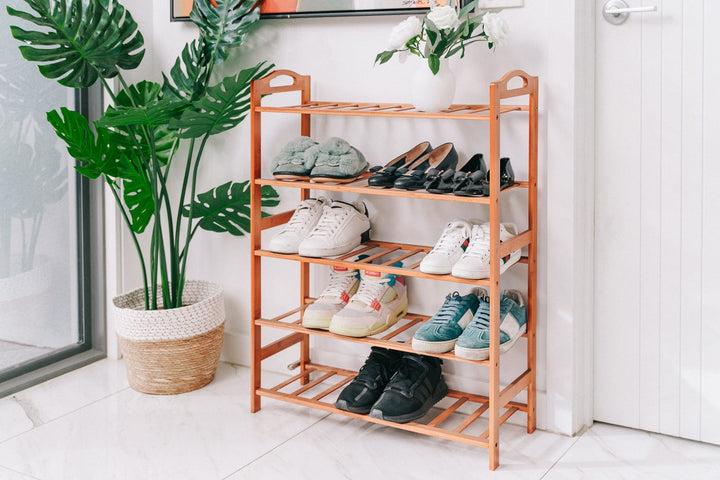 5 Tier Bamboo Shoe Rack