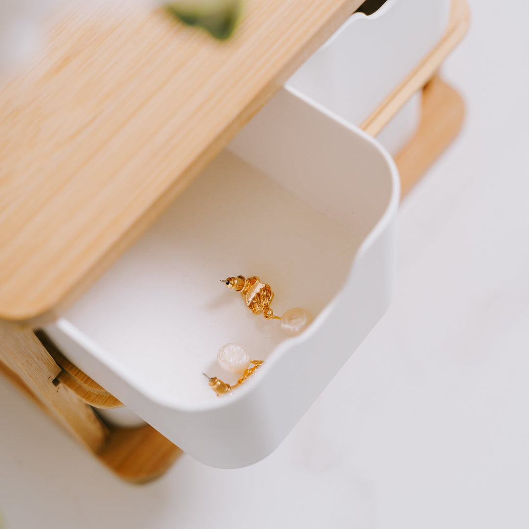 Bamboo Fibre Storage Drawer Set