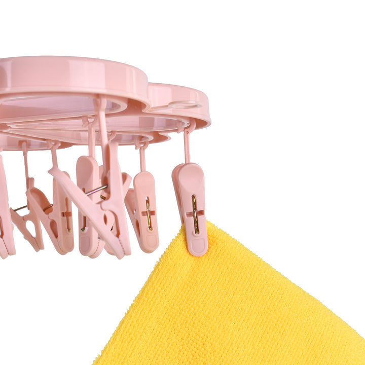 Living Today Collapsible 16 Pegs Airer Pink