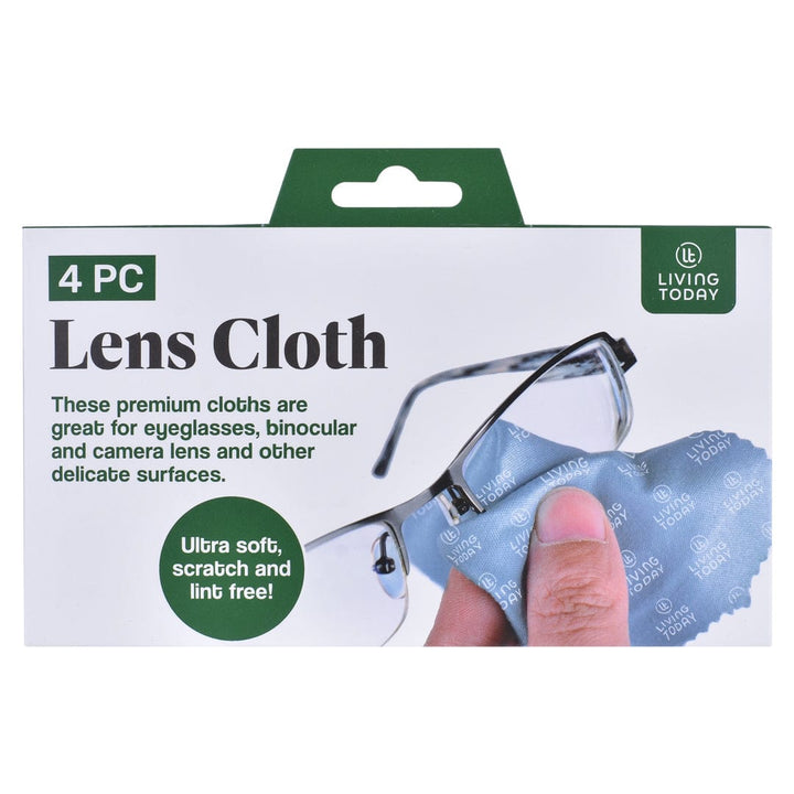 LIVING TODAY 4pc Lens Polishing Cloth