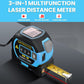 40m Laser Measure, Cross-line Laser Level, 5m Tape Measure Blue