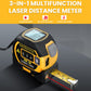 40m Laser Measure, Cross-line Laser Level, 5m Tape Measure Yellow