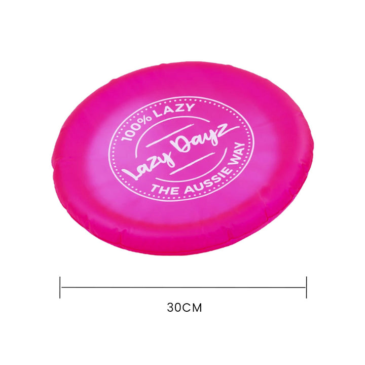 Lazy Dayz Inflatable Frisbee - Pink