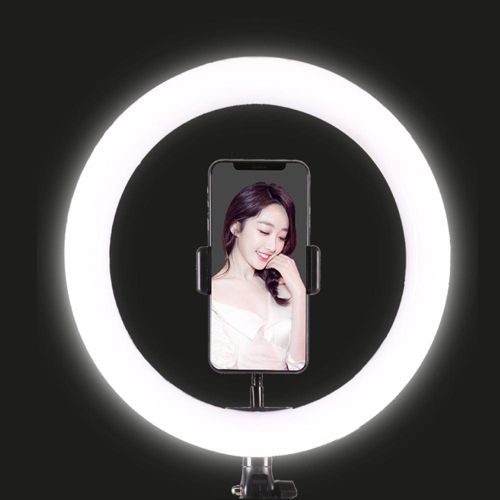 LED Studio Ring Light with Stand and Phone Holder 20cm