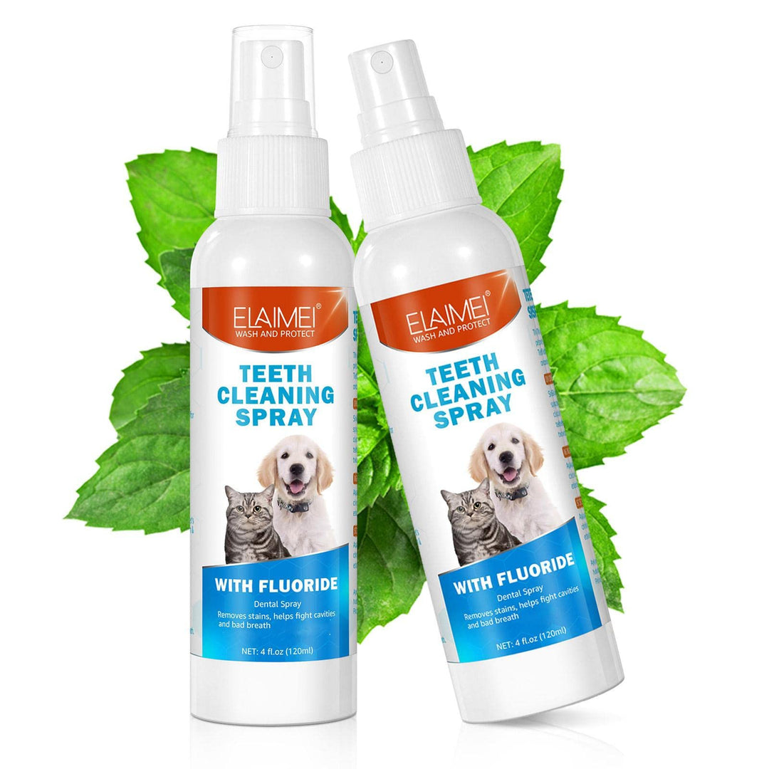 2 Pcs Pet Oral Breath Freshener Spray 120ML EACH