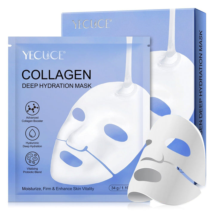 bio collagen mask deep hydration mask 34g ea x 6 pcs