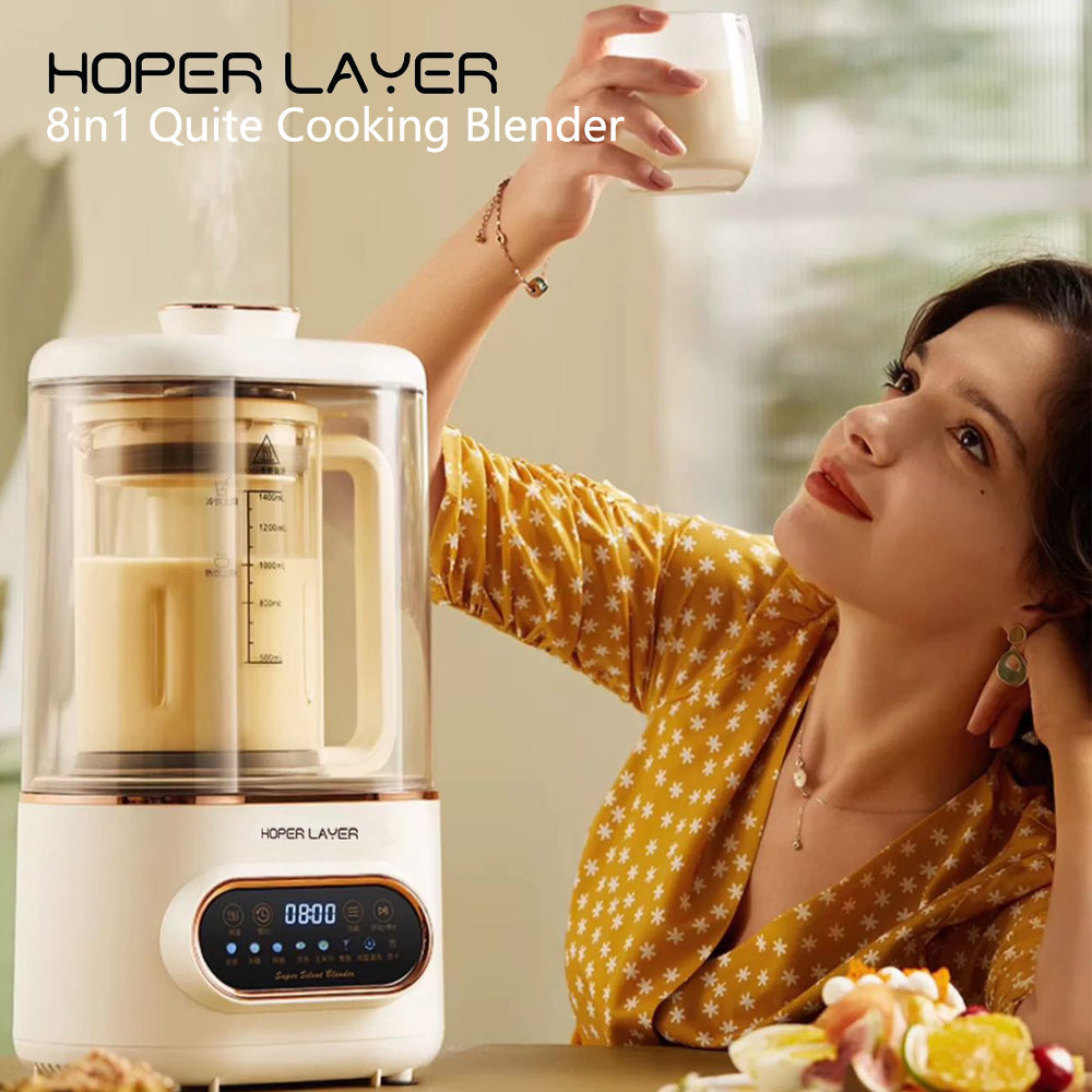 Hoper Layer 8in1 Quite Cooking Blender with Silent Shield 24H Preset Self-Cleaning AU Model