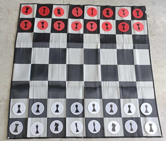 3m x 3m Gazebo mat with game pieces