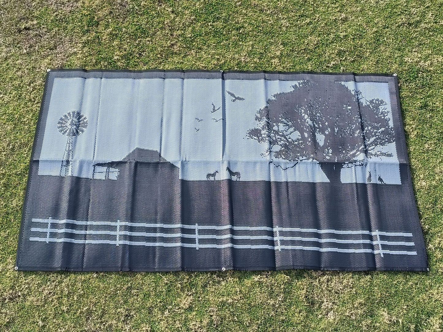 Country Grey 3m x 1.8m recycled mat