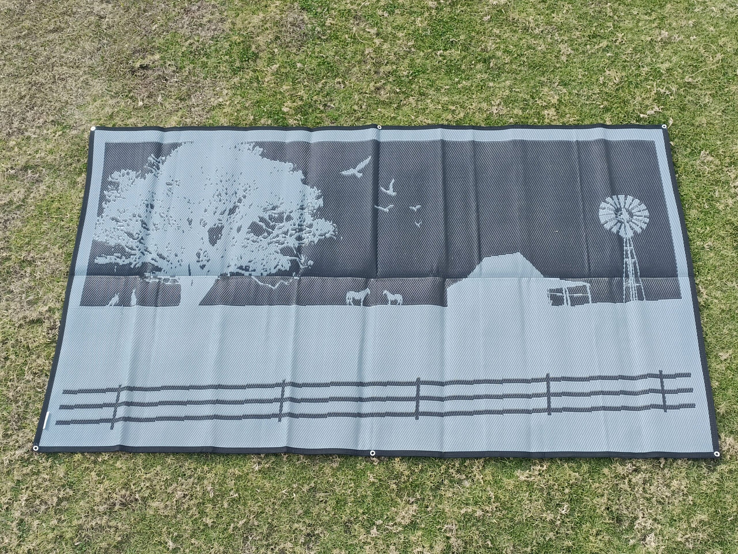 Country Grey 4m x 2.4m recycled mat