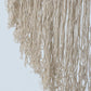 Fringed Cotton Rope Mexican Hammock Swing from Mexico in Ivory