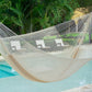 Mayan Legacy Jumbo Size Super Nylon Mexican Hammock in Cream Colour