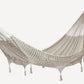 Outdoor undercover cotton Mayan Legacy hammock with hand crocheted tassels Queen Size Marble Colour