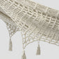 Outdoor undercover cotton Mayan Legacy hammock with hand crocheted tassels Queen Size Marble Colour