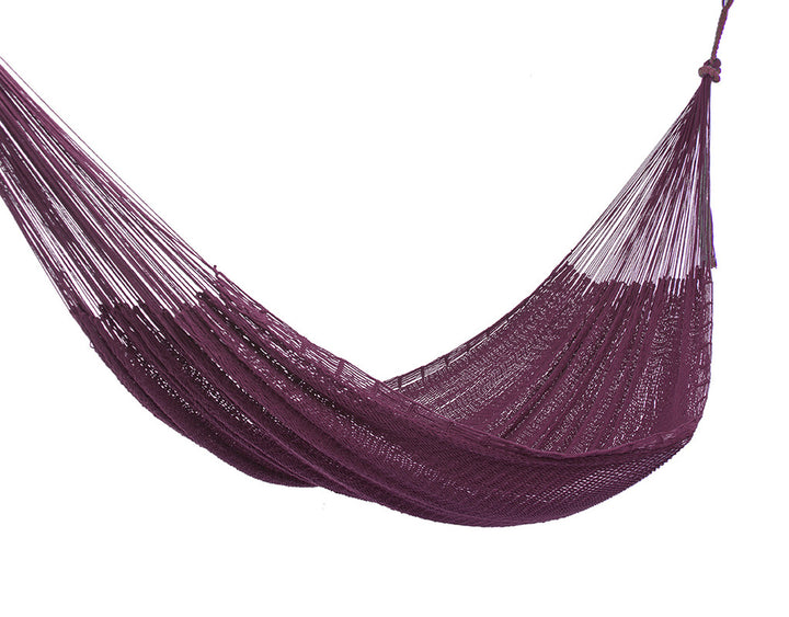 Outdoor undercover cotton Mayan Legacy hammock King size Maroon