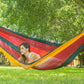 Mayan Legacy Queen Size Outdoor Cotton Mexican Hammock in Imperial Colour