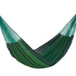 Mayan Legacy Queen Size Outdoor Cotton Mexican Hammock in Jardin Colour