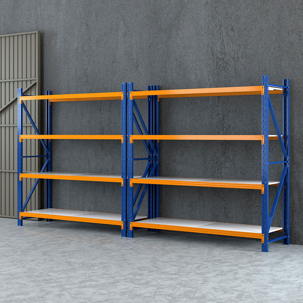 Giantz 4Mx2M Garage Shelving Warehouse Rack Orange