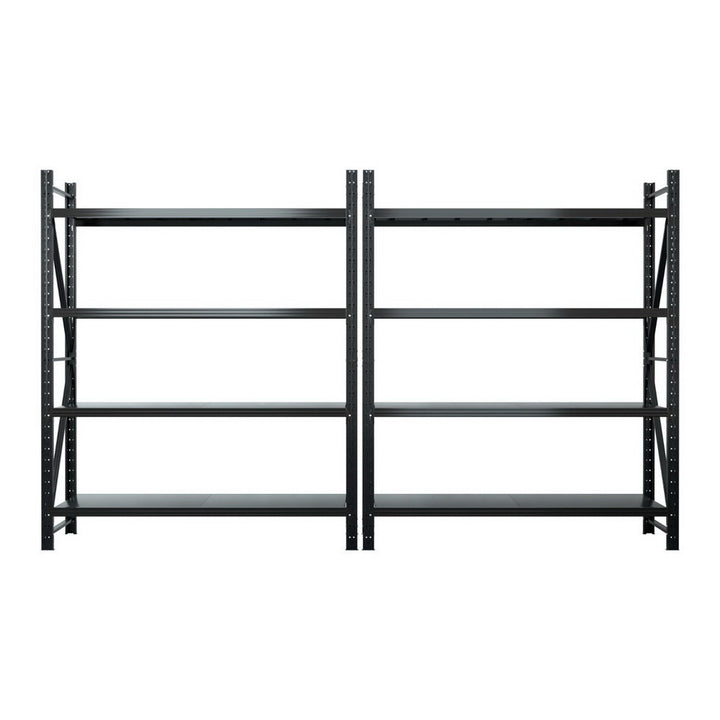 Giantz 4Mx2.4M Garage Shelving Warehouse Rack Black