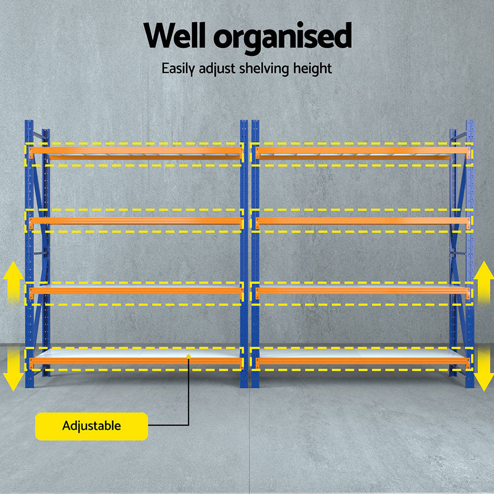 Giantz 4Mx2.4M Garage Shelving Warehouse Rack